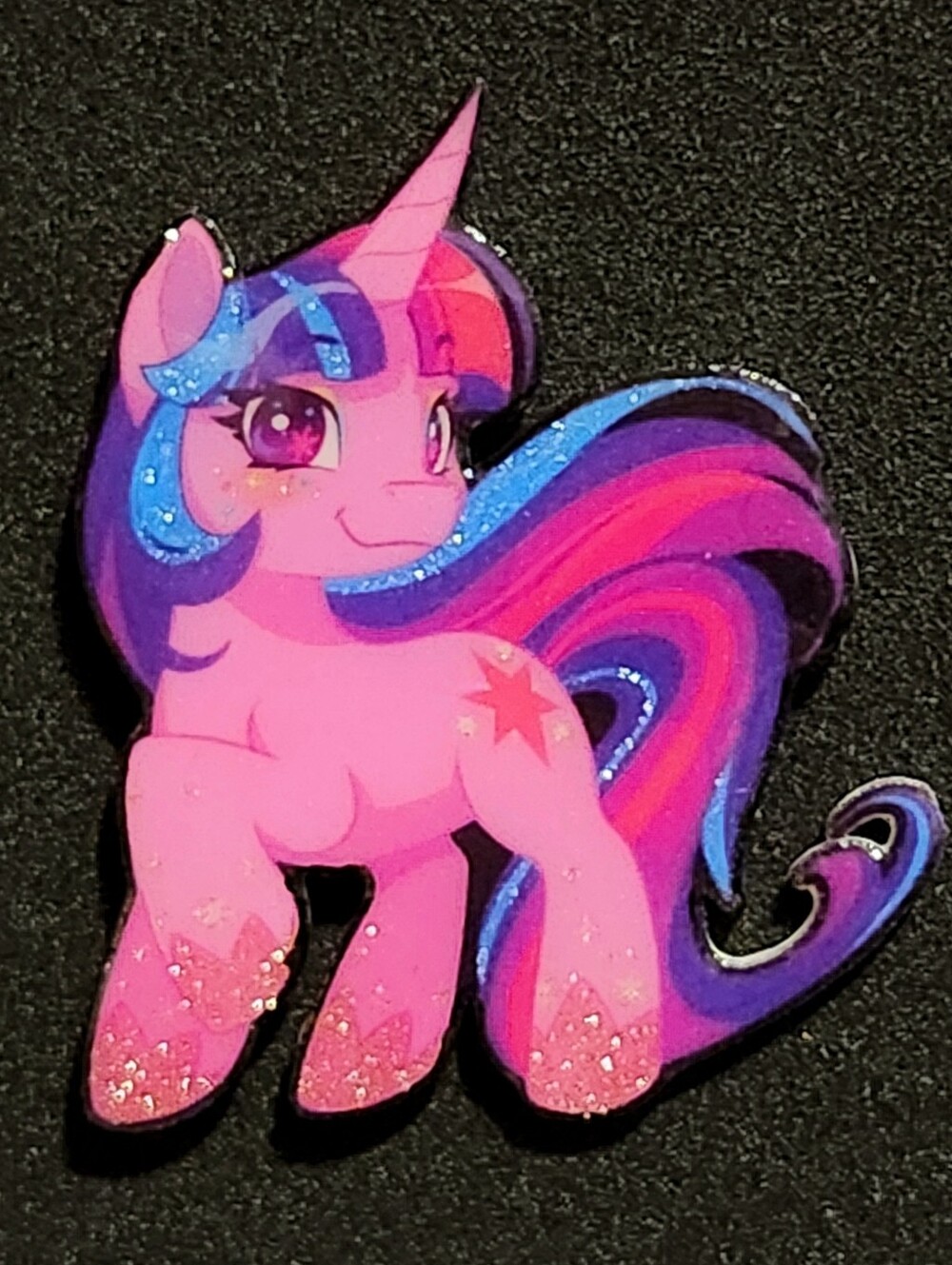 Twilight Sparkle Glitter Pin - My Little Pony